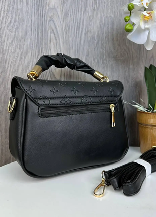 Модная женская черная бордовая мятная мини сумка сумочка клатч в стиле эхо витон6 фото