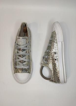 Converse серебристые кеды3 фото