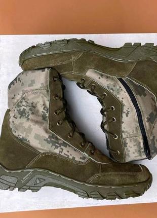 Тактические берцы женские летние кожаные 36-50р ботинки военные армейские в наличии из натуральной к4 фото