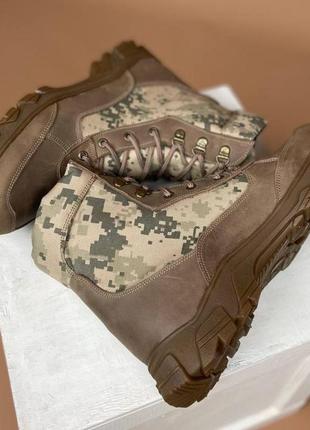 Мужские берцы летние тактические кожаные 36-50р ботинки военные армейские в наличии из натуральной к5 фото