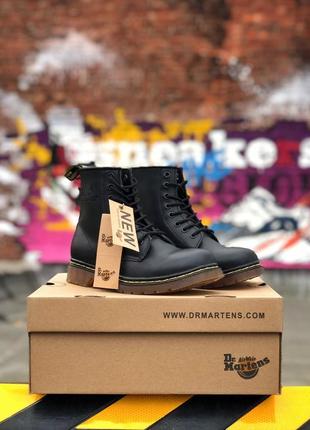 🍒dr martens 1460 black🍒жіночі демісезонні черевики шкіряні чорні\чоботи мартінс. осінні