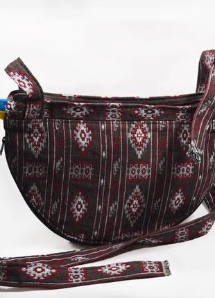 Женская текстильная сумка через плечо "куколка г"2 фото