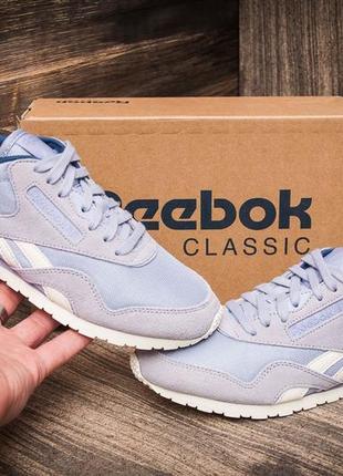 Sale! кроссовки женские reebok classic nylon фиолетовые2 фото