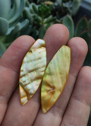 Переламутр натуральный серьги перламутровые без застежек