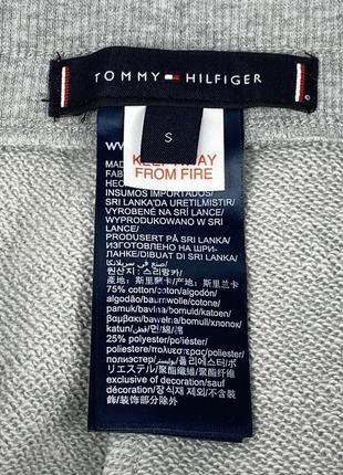 Хлопковые шорты tommy hilfiger с лампасами оригинал серые размер s новые5 фото