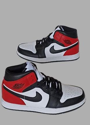 Кросівки підліткові nike air jordan 1 (найк джордан 1)високі.шкіряні4 фото