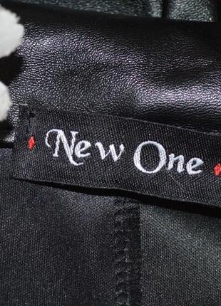 Брендовый кожаный черный легкий пиджак жакет блейзер new one эко кожа4 фото