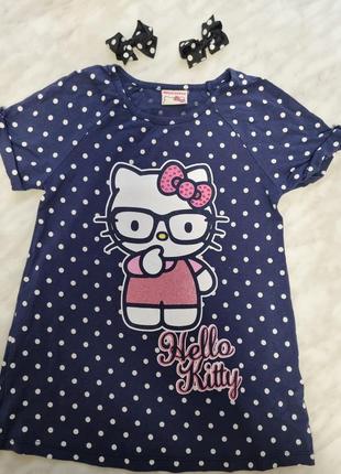 Футболка-туника hello kitty