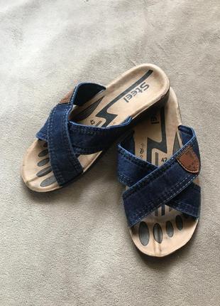 Новые мужские джинсовые шлепки