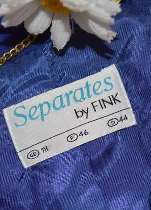 Брендовый пиджак жакет separates by fink кашемир шерсть new wool вышивка большой размер4 фото