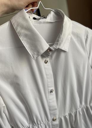 Белая рубашка, блуза нарядная5 фото