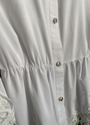 Белая рубашка, блуза нарядная4 фото