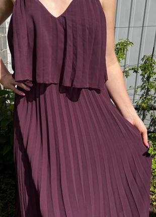 Платье сарафан фиолетовый на брителях asos1 фото