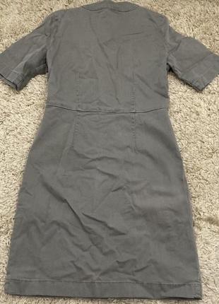 Джинсова сукня оливкового кольору selected. розмір 36 .s3 фото