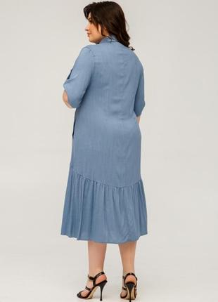 Жіноча батальна сукня-сорочка "світлана"2 фото