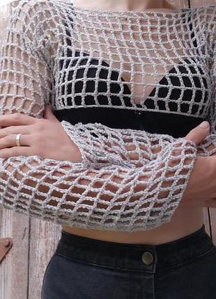 Топ с рукавами