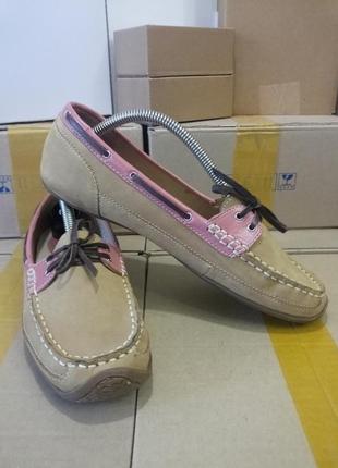 Жіночі туфлі типу мокасини (якість, нубук, німеччина) #1025