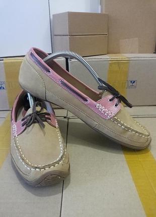 Жіночі туфлі типу мокасини (якість, нубук, німеччина) #1025