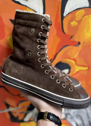 Converse all star кеды 39,5 размер коричневые утепленные оригинал