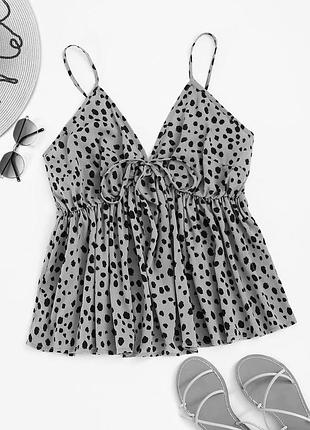 Майка в анималистический принт shein xl