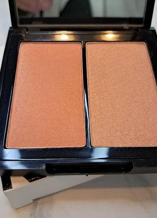 Румяна и хайлайтер kosas color &amp; light pressed paletteу оттенка papaya 1972