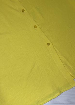 Сорочка жовта з рушем на рукаві6 фото