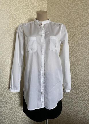 Біла сорочка прямого крою marc o polo