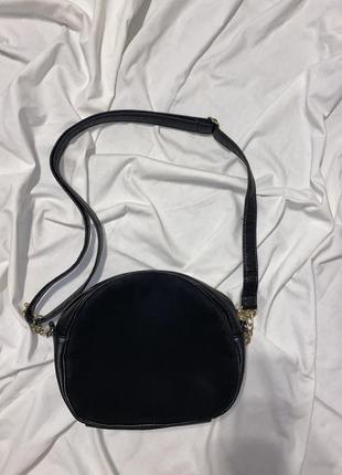 Сумка з вставкою натуральної замші