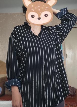 Сорочка рубашка в вертикальну полоску