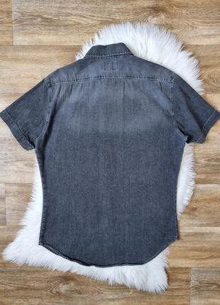 Джинсовая рубашка versace (l/xl)7 фото