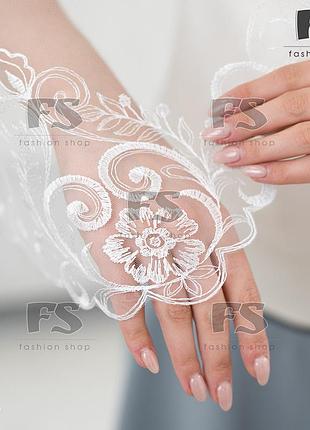 Білий святковий шарф на весілля, хрестини, просто до храму аліса