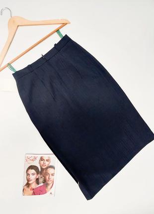 Новая женская темно-синяя офисная юбка-карандаш от бренда canda, юбка с подкладкой, сзади на молнии. сток3 фото