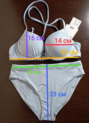 Купальник жіночий h&m новий блакитний