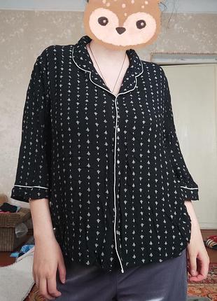 Сорочка рубашка блуза Шикарний h&m рукав 3/4 віскоза2 фото