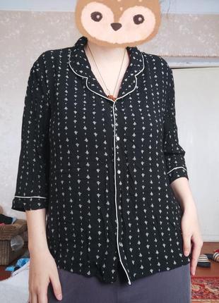 Сорочка рубашка блуза h&m рукав 3/4 віскоза