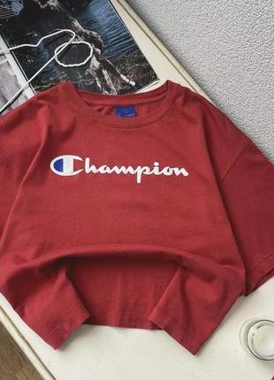 Оверсайз футболка от крутого бренда champion, оригинал!