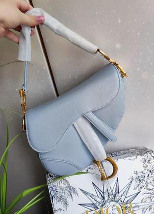 Блакитна сумка сідло кобура