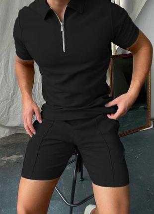 Костюм чоловічий (футболка поло + шорти)