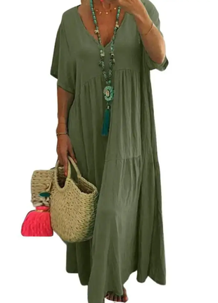 Платье женское свободного кроя/турецкая жатка норма, батал 4 цвета rin4941-741iве