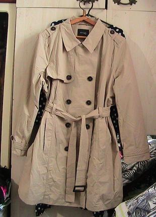 Нюанс німеччина шикарний тренч пісочного кольору євро 50 супер батал