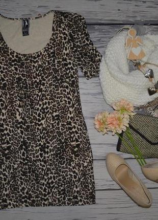 L крутое фирменное натуральное модное платье с ярким леопардовым принтом стильной девушке1 фото