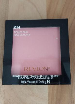 Revlon powder blush
румяна
014 ticklend pink
