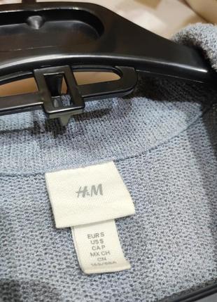 Трикотажна в'язана міді сукня h&m  з комірцем7 фото