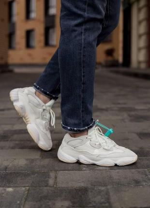 Чоловічі кросівки adidas yeezy boost 500 bone white 42-43-44-452 фото