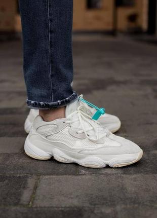 Чоловічі кросівки adidas yeezy boost 500 bone white 42-43-44-454 фото