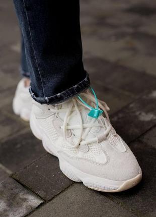 Мужские кроссовки adidas yeezy boost 500 bone white 42-43-44-458 фото