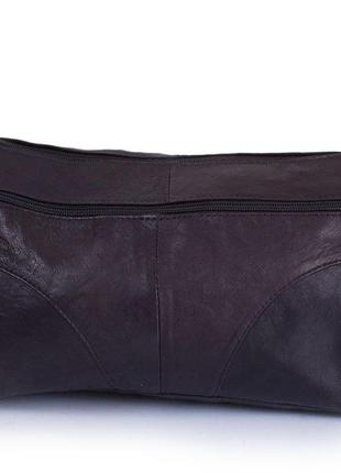Женская кожаная сумка-багет tunona черная sk2401-24 фото