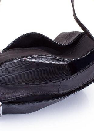 Женская кожаная сумка-багет tunona черная sk2401-27 фото