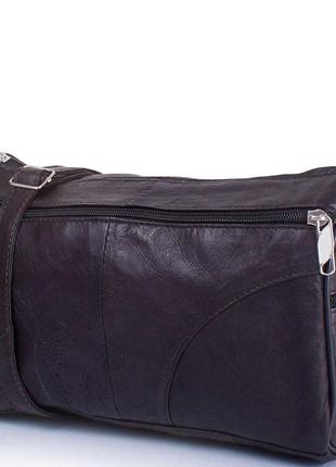Женская кожаная сумка-багет tunona черная sk2401-2