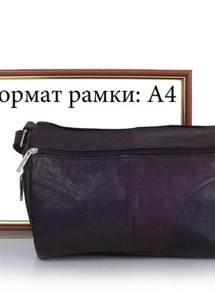 Женская кожаная сумка-багет tunona черная sk2401-28 фото